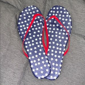 💧Lauren Conrad patriotic flip flops